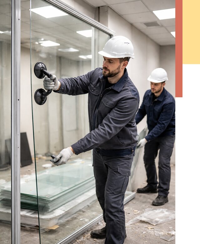 Демонтаж стеклянных перегородок в Югорске от 3268 руб. — быстро и недорого | ОТДЕЛОЧНИК-Югр