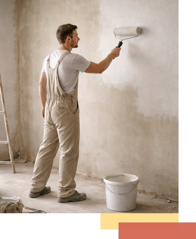 Грунтовка стен под отделку в Югорске профессиональным раствором