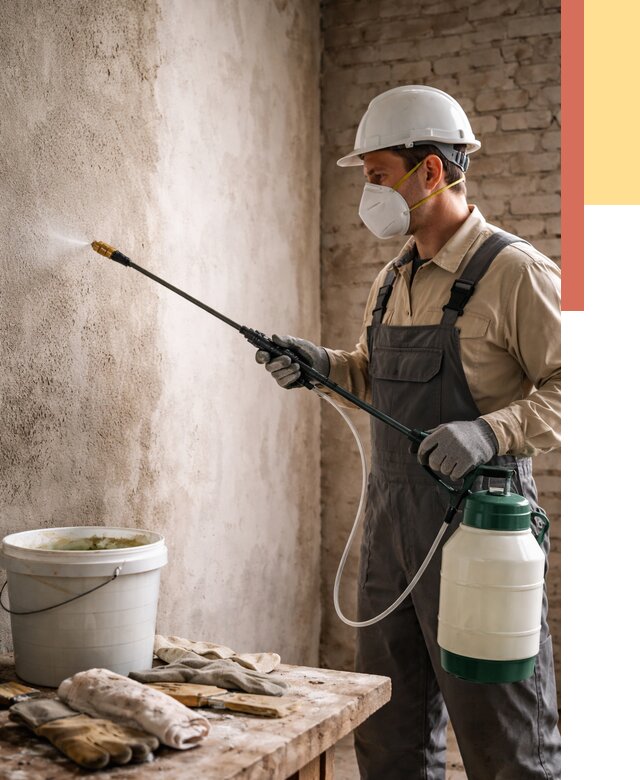 Антисептическая обработка стен в Югорске от 1225 руб. — быстро и недорого | ОТДЕЛОЧНИК-Югр