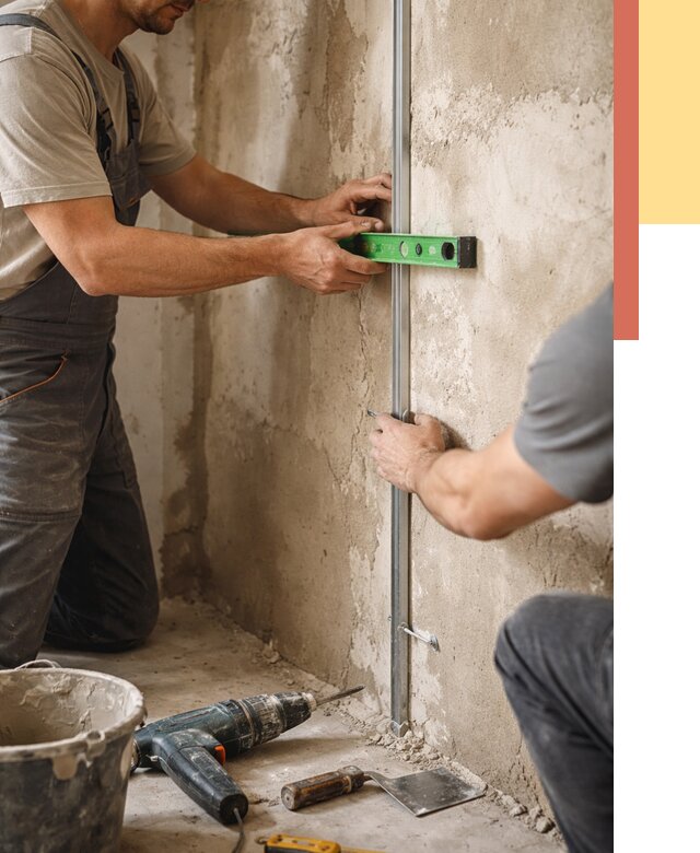 Установка штукатурных маяков в Югорске от 7148 руб. — быстро и недорого | ОТДЕЛОЧНИК-Югр