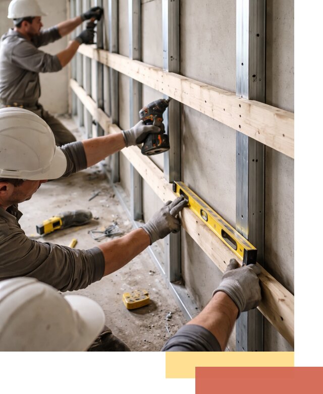 Устройство обрешетки под панели в Югорске