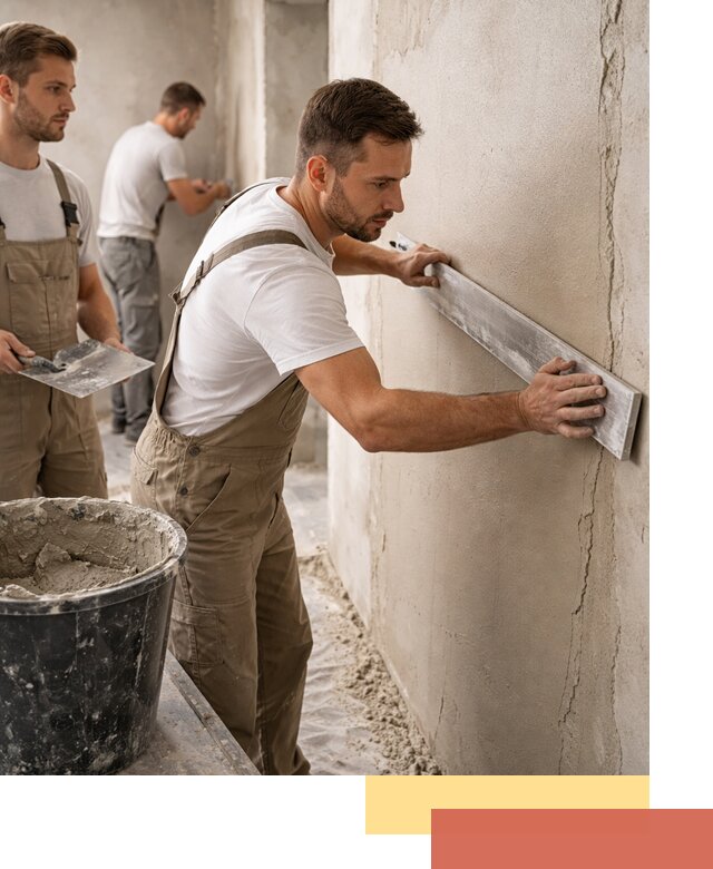 Штукатурка стен без маяков в Югорске быстро и качественно