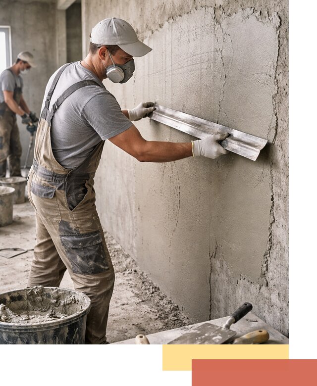 Штукатурка бетонных стен в Югорске качественно и долговечно