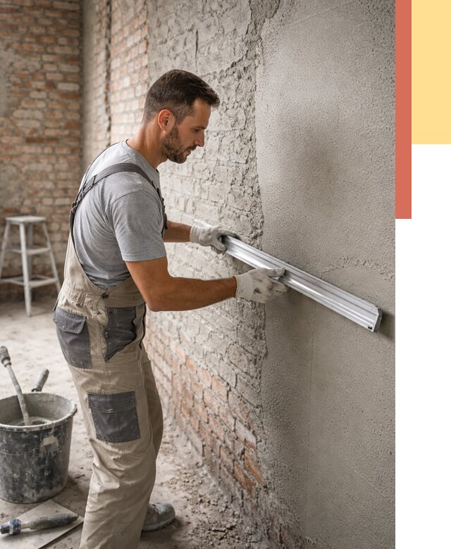 Штукатурка кирпичных стен в Югорске от 4595 руб/м2 — быстро и недорого | ОТДЕЛОЧНИК-Югр