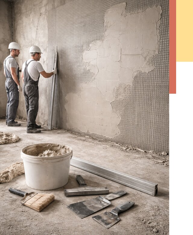 Штукатурка стен по сетке в Югорске от 5616 руб./м2 — быстро и недорого | ОТДЕЛОЧНИК-Югр