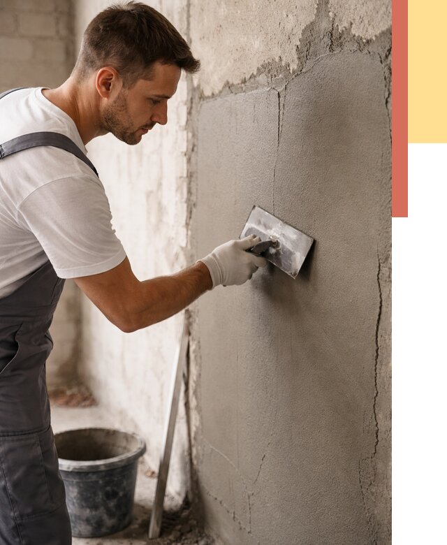 Штукатурка стен под плитку в Югорске от 4289 руб./м2 — выравнивание под плитку | ОТДЕЛОЧНИК-Югр