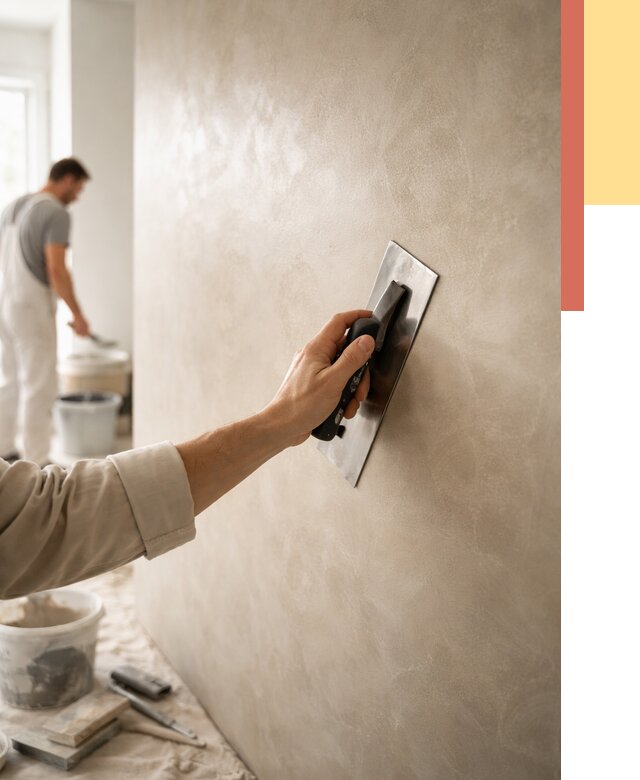 Венецианская штукатурка в Югорске от 3574 руб/м² — нанесение стен под ключ | ОТДЕЛОЧНИК-Югр