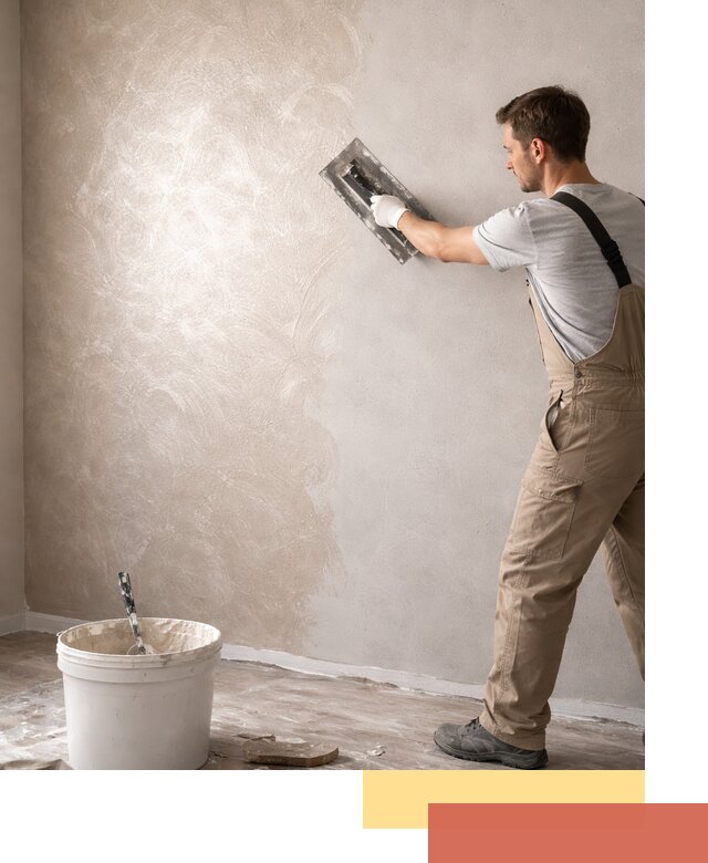 Декоративная штукатурка «Мокрый шелк» под ключ в Югорске