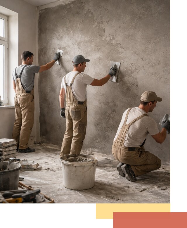 Декоративная штукатурка под бетон в Югорске для стен и потолков