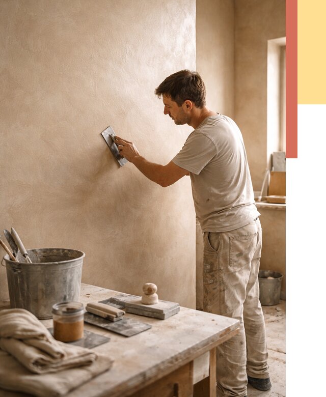 Марокканская штукатурка таделакт в Югорске под ключ от 4289 руб. | ОТДЕЛОЧНИК-Югр