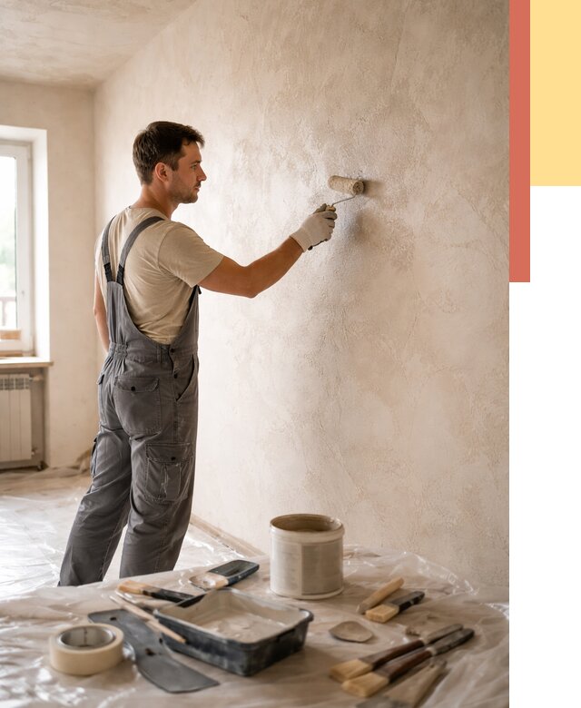 Нанесение лессирующей краски по декоративке в Югорске от 1787 руб. | ОТДЕЛОЧНИК-Югр