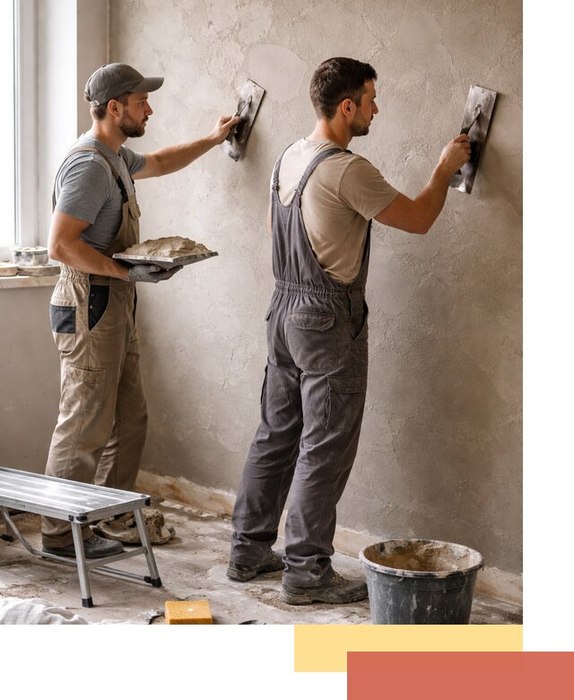 Ремонт декоративной штукатурки и восстановление фактуры в Югорске