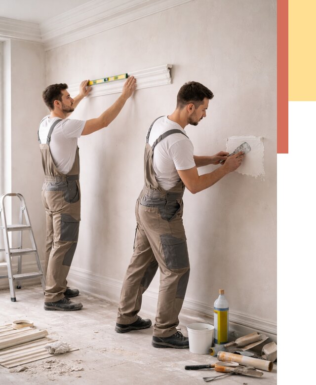 Монтаж лепнины на стены в Югорске от 4595 руб. — недорого, быстро | ОТДЕЛОЧНИК-Югр