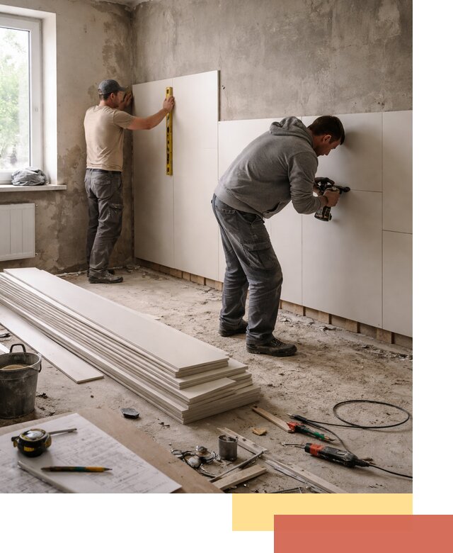 Монтаж ПВХ панелей на стены в Югорске качественно и быстро