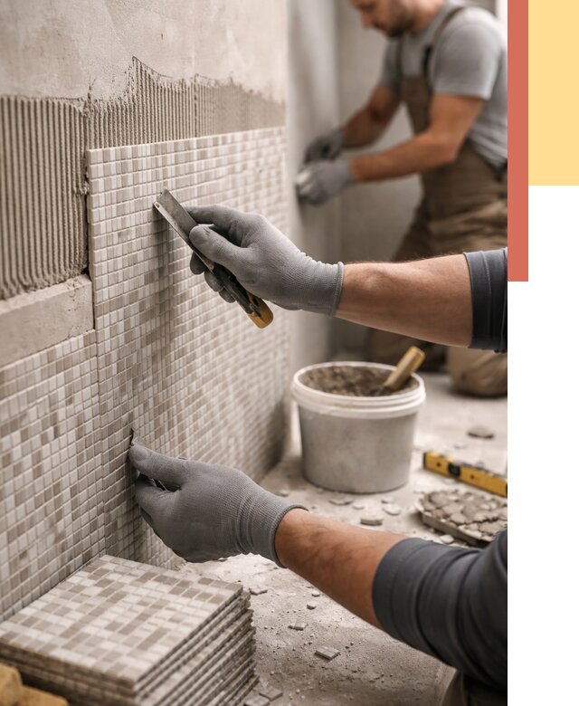 Облицовка стен мозаикой в Югорске от 3268 руб/м2 — укладка мозаики на стены | ОТДЕЛОЧНИК-Югр