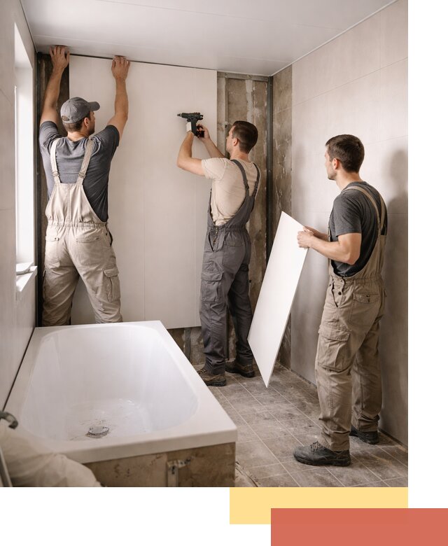 Отделка ванной панели ПВХ профессионально в Югорске