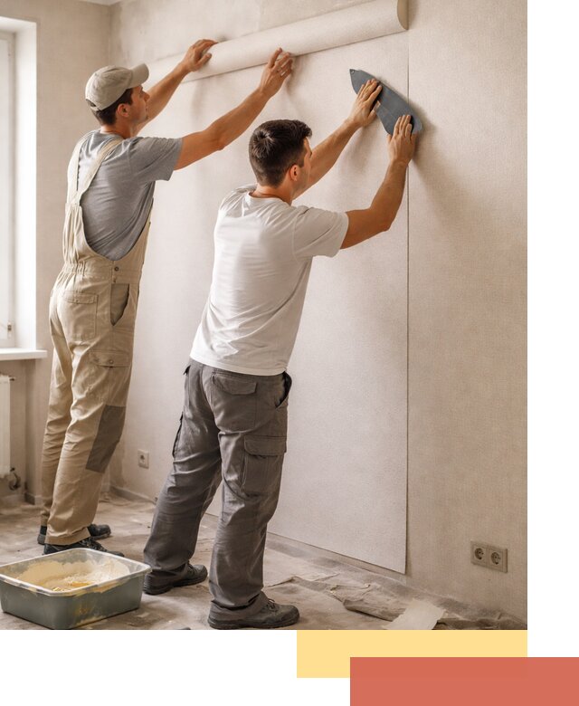 Поклейка виниловых обоев в Югорске профессионально и качественно