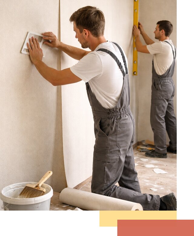 Поклейка бумажных обоев в Югорске качественно и недорого