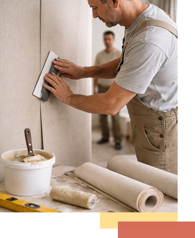 Поклейка текстильных обоев в Югорске профессионально и аккуратно