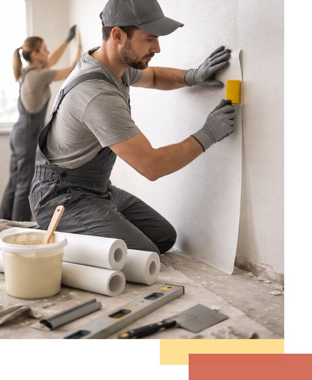 Поклейка стеклообоев профессионально в Югорске