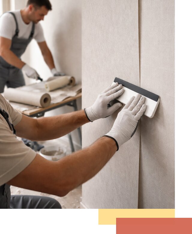 Поклейка обоев под покраску в Югорске профессионально и быстро