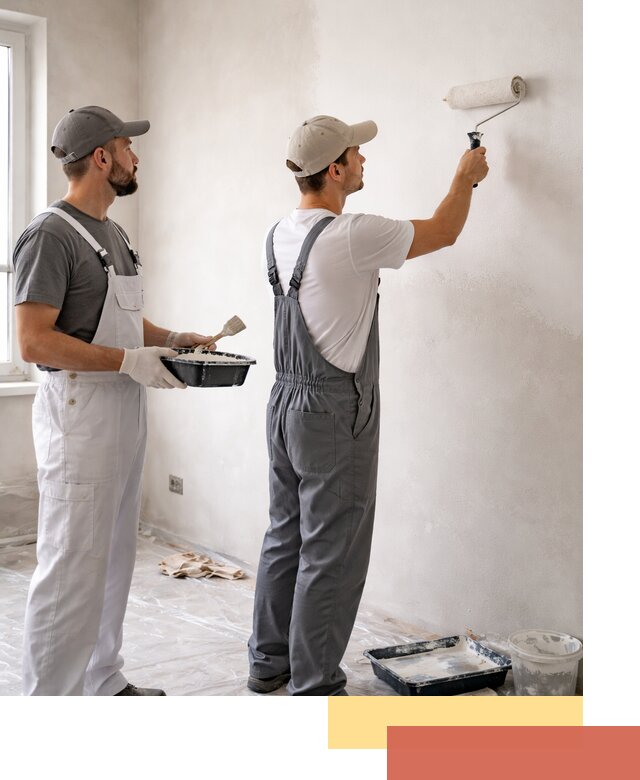 Покраска стен водоэмульсионной краской в Югорске