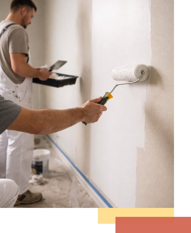 Покраска стен акриловой краской профессионально в Югорске