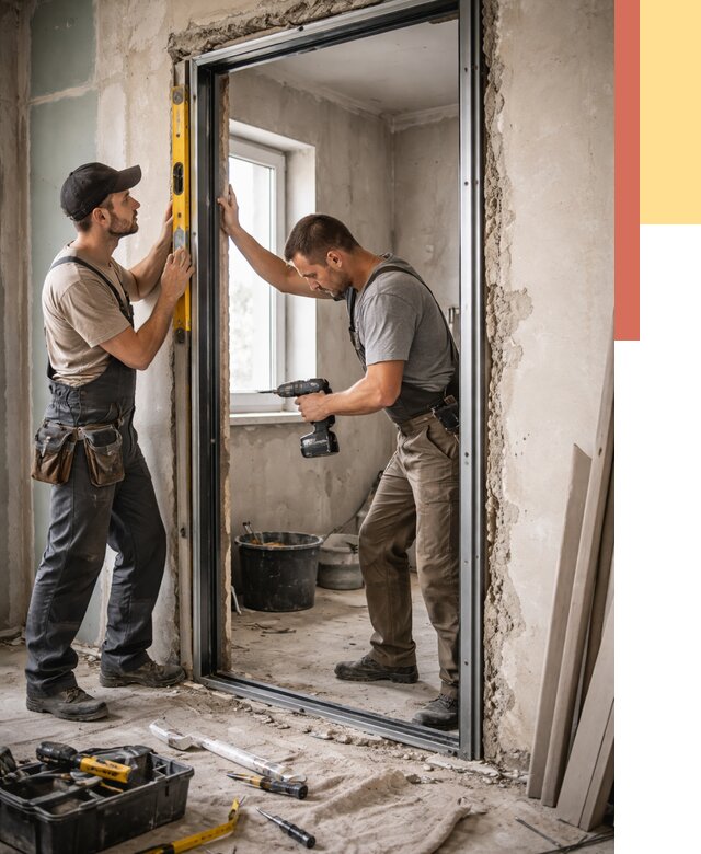 Закладка дверного проема в Югорске от 3574 руб. — быстро и недорого | ОТДЕЛОЧНИК-Югр