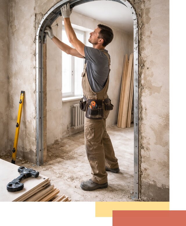 Устройство арочного проема в Югорске под ключ