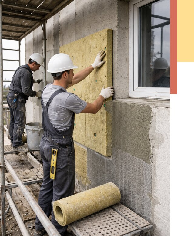 Утепление стен в Югорске от 4391 руб. под ключ — быстро и недорого | ОТДЕЛОЧНИК-Югр