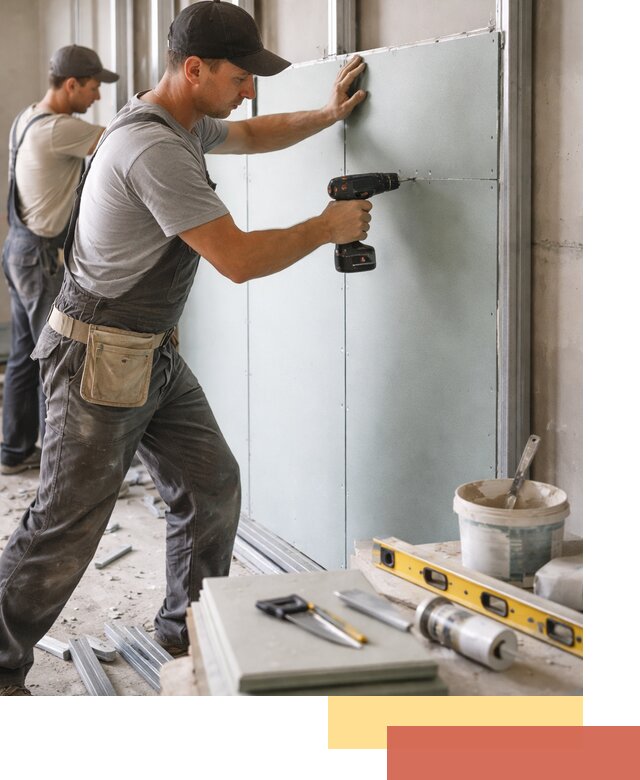 Кладка влагостойких перегородок ПГП в Югорске