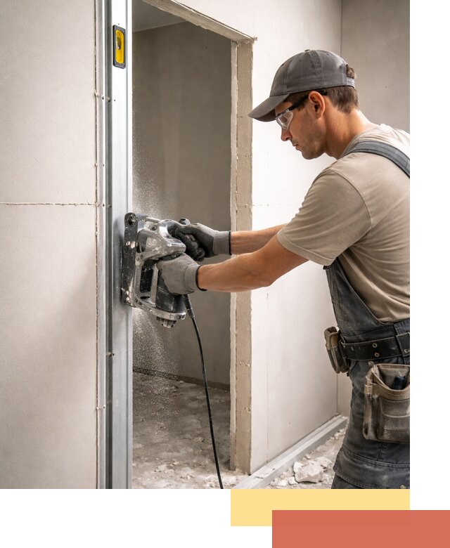 Устройство дверного проема в перегородке в Югорске