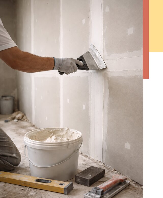 Шпаклевка перегородок из гипсокартона в Югорске от 2553 руб. — услуги ОТДЕЛОЧНИК-Югр