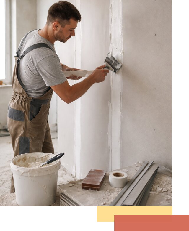 Шпаклевка перегородок из гипсокартона в Югорске качественно и быстро