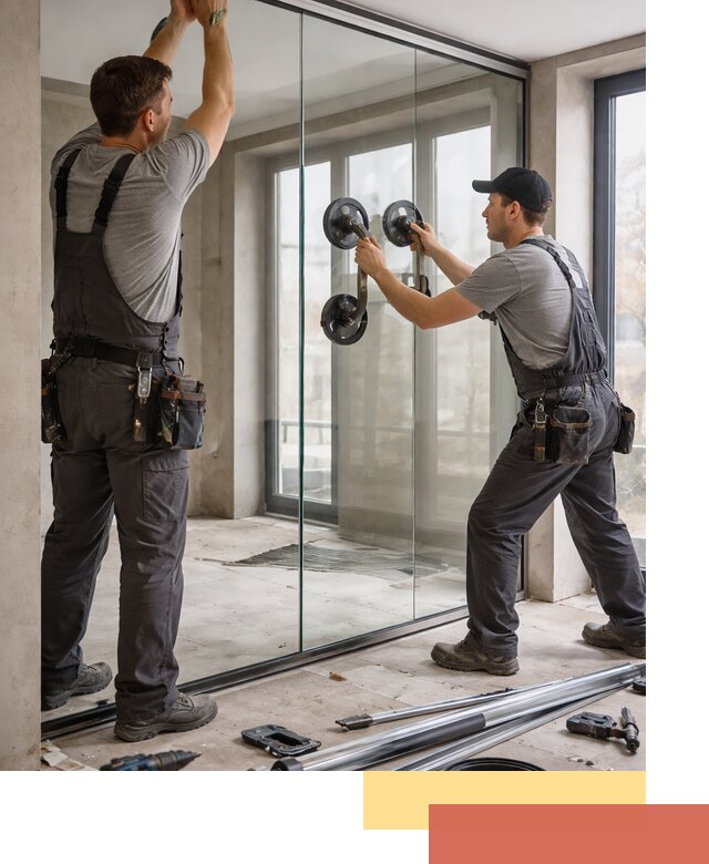 Цельностеклянные перегородки под ключ в Югорске