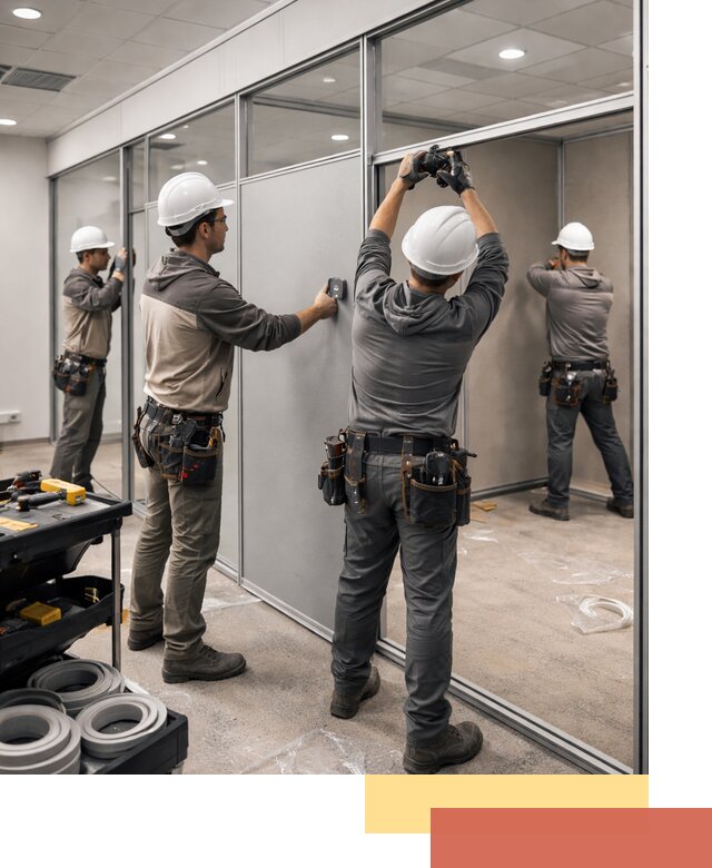 Мобильные офисные перегородки под ключ в Югорске