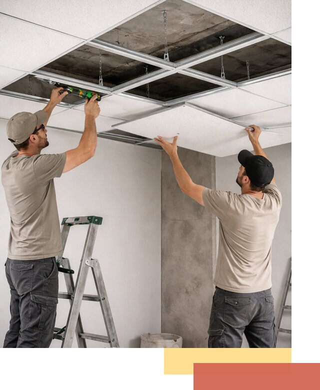 Монтаж потолка Армстронг под ключ в Югорске