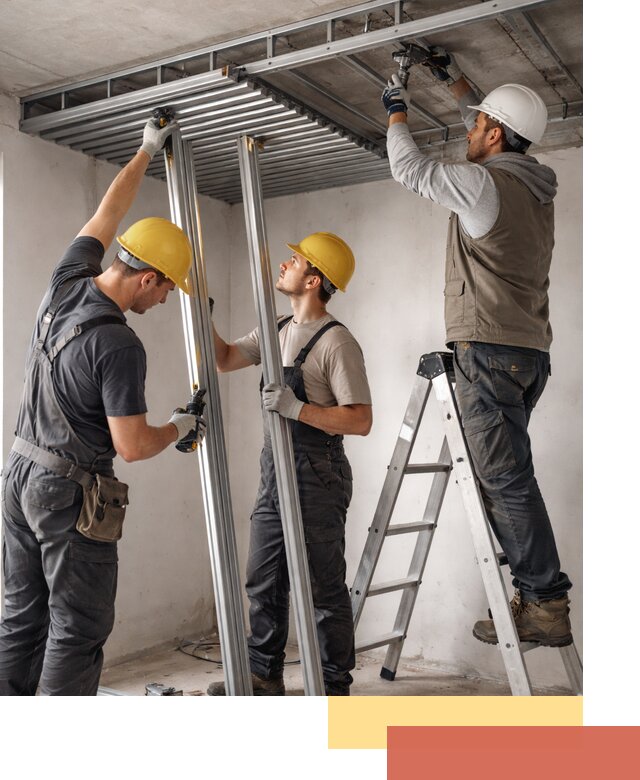 Монтаж реечного потолка под ключ в Югорске