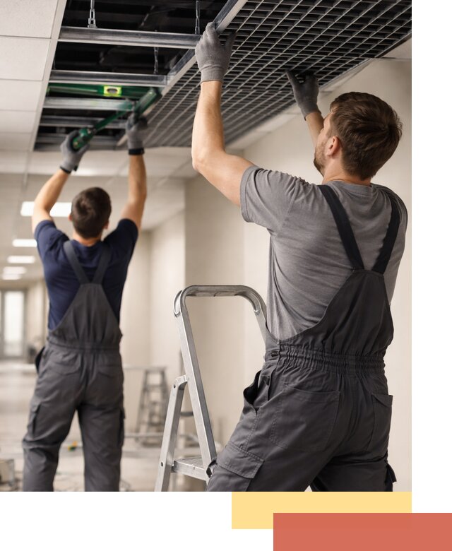 Монтаж потолка Грильято в Югорске: установка под ключ качественно