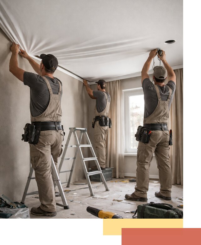 Монтаж матового натяжного потолка в Югорске качественно и быстро