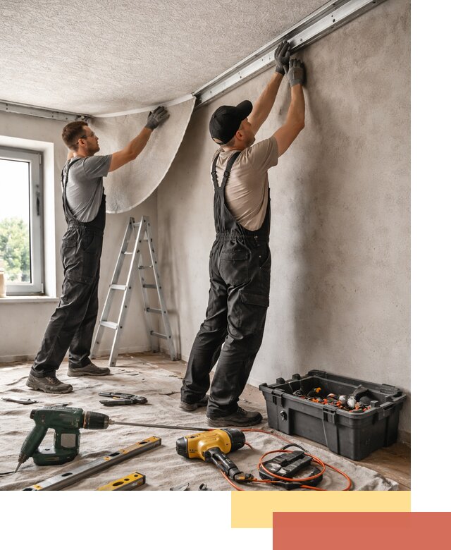 Монтаж фактурного натяжного потолка в Югорске качественно и быстро