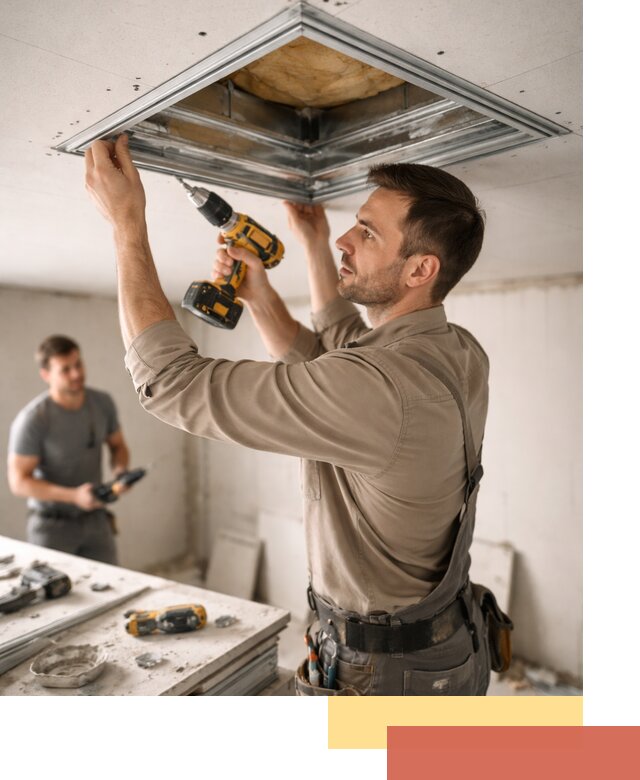 Монтаж люка в потолок из ГКЛ в Югорске