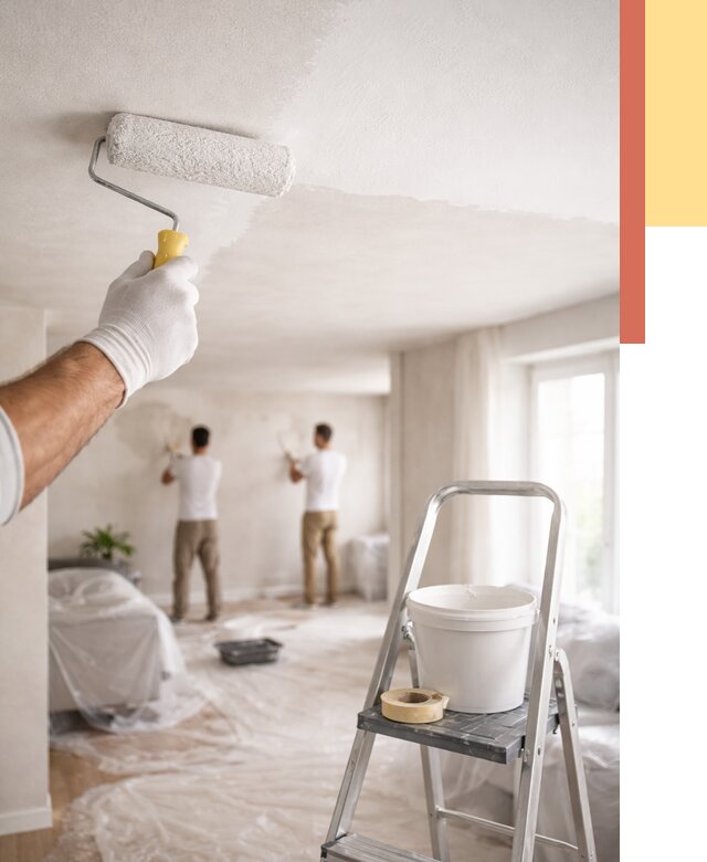 Покраска потолка акриловой краской в Югорске от 2553 руб. | ОТДЕЛОЧНИК-Югр