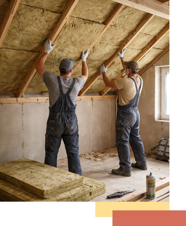 Утепление потолка минеральной ватой в Югорске