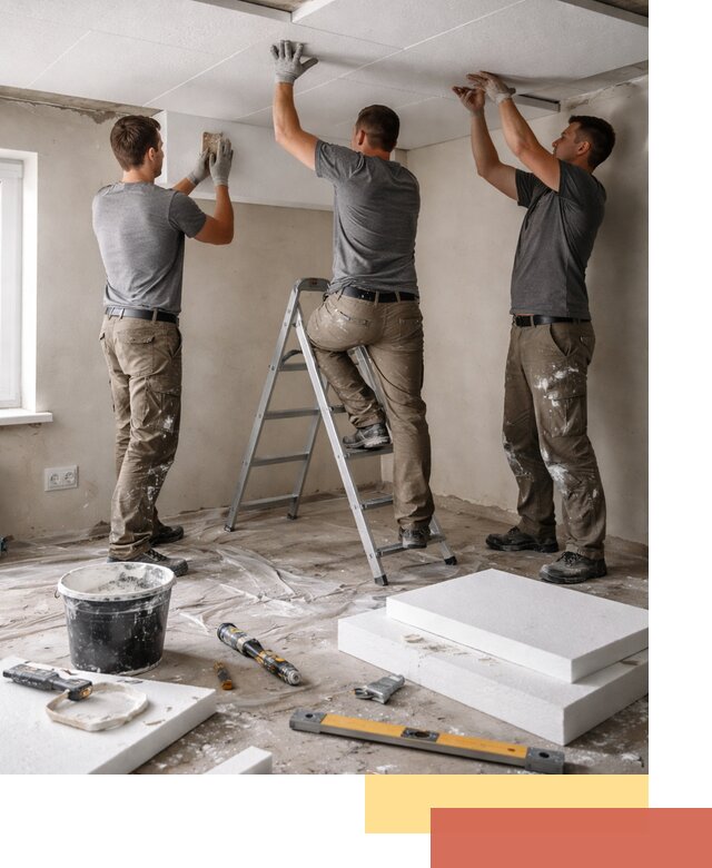 Утепление потолка пенопластом в Югорске быстро и качественно